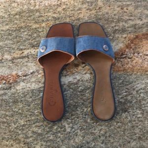Chanel denim sandals 👡❤️